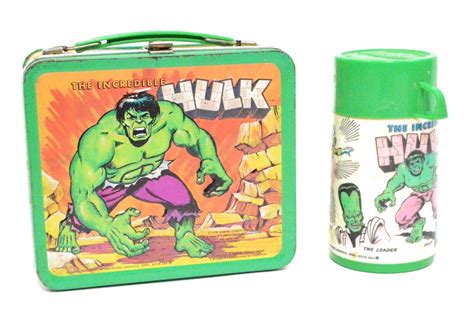 metal icnredible hulk lunch box|Hulk Metal Lunch Box .